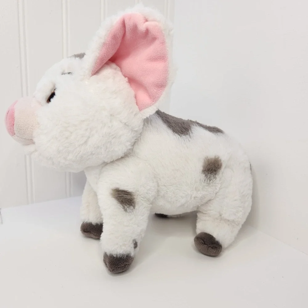 Disney Parks Pua Pig Plush Moana Toy White Grey Spotted Soft Stuffed Animal